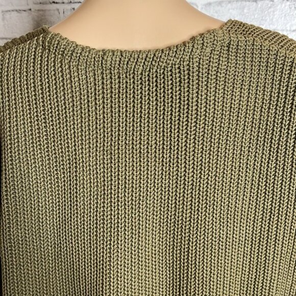 Jenni Kayne fisherman organic cotton blend v neck sweater - Picture 7 of 8
